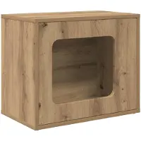 Syfax Maison pour chat Chêne artisan 51 x 30 x 42,5 cm