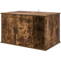 vidaXL Maison pour chats Chêne fumé 85 x 55 x 50 cm Bois composite