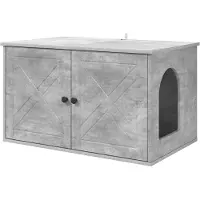 vidaXL Maison pour chats béton 85 x 55 x 50 cm Bois composite