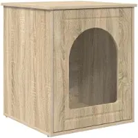 vidaXL Maison pour chats Sonoma 53 x 52 x 62 cm Bois composite