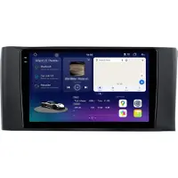 AWESAFE 2K Écran Autoradio Android 128GB pour Smart 451 Facelift (2012–2014) avec CarPlay, Android Auto, navigation GPS, 4G LTE, Bluetooth, DAB+, caméra de recul etau volant