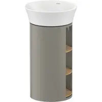 Duravit White Tulip, meuble sous-lavabo sur pied, largeur 350 x profondeur 410mm, avec compartiment ouvert, avec technologie tip-on, WT42390H592