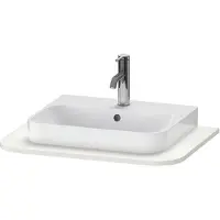 Duravit Happy D.2 Plus Console HP031B, 650x480 mm, 1 découpe, pour lavabo HP4940, HP4960, HP031B03939