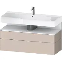 Duravit Collection One Meuble sous-lavabo, 1 tiroir et 1 tiroir, 1190x470x590mm, niche blanc mat, QA4396018910010