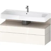 Duravit Collection One Meuble sous-lavabo, 1 tiroir et 1 tiroir, 1190x470x590mm, en niche Taupe Matt, QA4396091220000