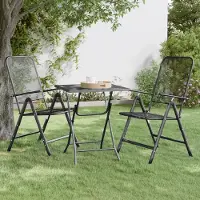 Prolenta Maison Exclusive - Table de jardin 60 x 60 x 72 cm en métal déployé anthracite