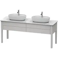 Duravit Luv bâti-support pour lavabo à poser, 1733 x 570 mm, 2 tiroirs, LU9562B3939