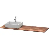 Duravit Console en bois massif XSquare, 1 découpe à droite, 1600x20x550mm, XS061HR7777