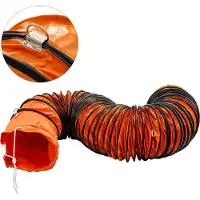 Zerbaco Tuyau de transport d'air PVC Tuyau d'air chaud Longueur 7,6 M Diamètre 255 mm Tuyau de ventilation