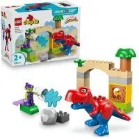LEGO DUPLO Marvel Spidey-Rex contre le Bouffon Vert, Jeu de Construction 25 Pièces, Jouet 2+ Ans