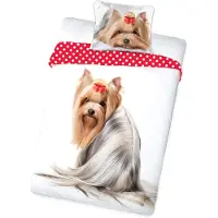 Faro Literie, 100% coton, jeunesse, animaux 140x200cm chien 008