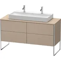 Duravit XSquare Meuble sous-vasque sur console au sol, 4 tiroirs, 1400x778x548mm, XS4925M7575