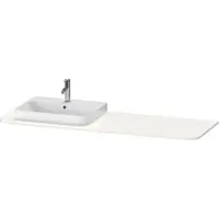 Duravit Console Happy D.2 Plus, 1600x550 mm, 1 découpe à gauche, pour meuble sous-lavabo HP4944, HP4963, HP4973, HP031HL2222