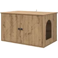 vidaXL Maison pour chats Artisanat chêne 85 x 55 x 50 cm Bois composite