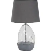 Rabalux 74228 Lampes de table Apolonia E27 1x MAX 40 verre textile gris