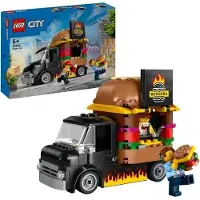LEGO City Le Food-truck de Burgers, Camionnette de Jouet, 194 Pièces, Jeu de Construction, 5+ Ans