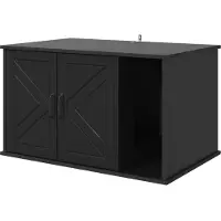 vidaXL Maison pour chats Noir 85 x 55 x 50 cm Bois composite