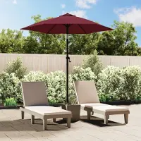 Prolenta Maison Exclusive - Parasol bordeaux, 200 x 224 cm, aluminium