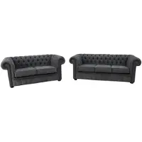 Xl Moebel Gmbh Chesterfield Couch Polster Sofas Sofa Couchen Leder Sofagarnitur 3+2 #56