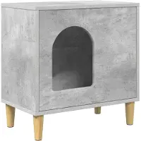 vidaXL Maison pour chat Béton 51 x 30 x 52 cm Bois composite