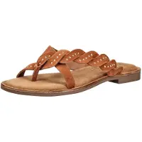 Lazamani Lena Teenslippers - Cognac - Maat 40