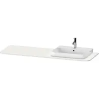 Duravit Console Happy D.2 Plus, 1600x550 mm, 1 découpe à droite, pour meuble sous-lavabo HP4944, HP4963, HP4973, HP031HR3939