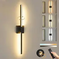 Lapalife Applique murale LED rechargeable d'intérieur, moderne, dimmable, 3 températures de couleur, orientable, à batterie, sans fil, avec télécommande, 1 m