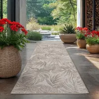 HomebyHome Tapis d’Extérieur Imperméable et Résistant aux UV Idéal pour Cuisine Balcon Terrasse Jardin et Salon, Taille: 80x250 cm