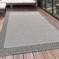 HomebyHome Tapis d’Extérieur et Intérieur Imperméable Design Moderne Cuisine Balcon Terrasse Tissage Plat, Taille: 160x230 cm
