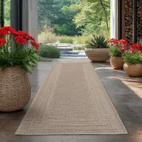 HomebyHome Tapis d’Extérieur Imperméable et Résistant aux UV Idéal pour Cuisine Balcon Terrasse Jardin et Salon, Taille: 80x250 cm