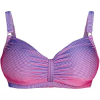 Zizzi Hauts de bikini 'Svary' violet / rose / blanc