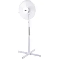 Dunlop - Ventilateur de sol - Refroidissement - 3 vitesses, fonction oscillation, hauteur réglable - Blanc - 40 watts