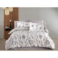 Brotex® Linge de lit français Satin 220x200, 70x90cm Amanda blanc