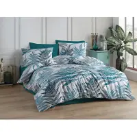 Brotex® Lin coton français 220x220,70x90 Deny blue