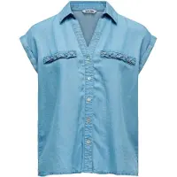 Salsa Jeans 21010890 Short Sleeve Blouse Bleu M Femme