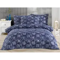 Brotex® Linge de lit français Satin 220x220, 70x90cm Mirabel blue