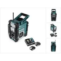 Makita DMR 112 RF Radio de chantier sans fil 7,2 - 18V Bluetooth DAB+ + 2x 3,0Ah batterie + chargeur