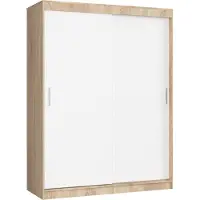 Akord Armoire Coulissante Mono Chêne Sonoma/Blanc 150X60X200