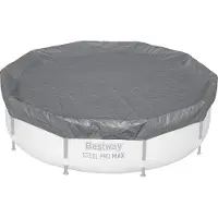 Bestway Bâche d'hivernage Premium Ø 305 cm, grise, ronde