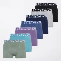 Bench Boxers Darragh sept pièces hommes - Noir/Retro Blue/Marine/ Dusted Grape/Gris Marl/Sauge/ Bleu moyen