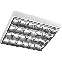 GTV - LED Paralume 4x60cm T8 montage en saillie - Luminaires Paralume montage en saillie tôle d'acier pré-câblée pour tubes Led lampe de bureau plafonnier lampe de bureau (sans ampoule)