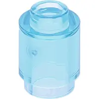 LEGO brique ronde 1x1 trans bleu clair
