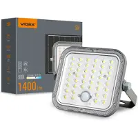 Videxio Projecteur solaire à LED avec détecteur de mouvement VL-FSO4-205-S 1400 lm 5000K