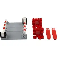 LEGO DUPLO Passage à niveau avec briques de code & butoirs - NOUVEAU ! 9 pièces