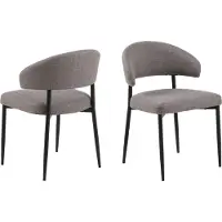Fonq Edina chaise de salle à manger marron.