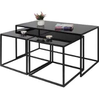 Xl Moebel Gmbh Tables d'appoint originales avec structure métallique dans un style contemporain