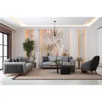 AEA Luxus Sofagarnitur 3+2+1 Moderne Couch Sofa Polster Design Lounge Möbel