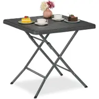B2X Table de jardin aspect bois