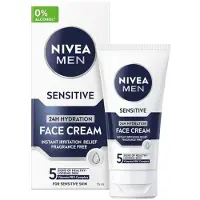 Nivea Crème hydratante pour hommes Sensitive (Crème visage) 75 ml