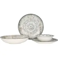 RINART set de vaisselle - Fade - 24 pièces - 6 personnes - Porcelaine